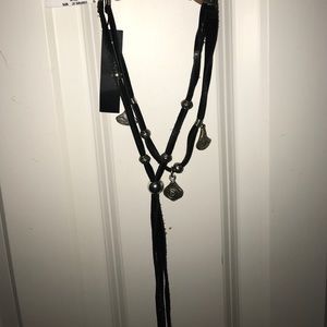 "Leatherock" urban outfitters black necklace