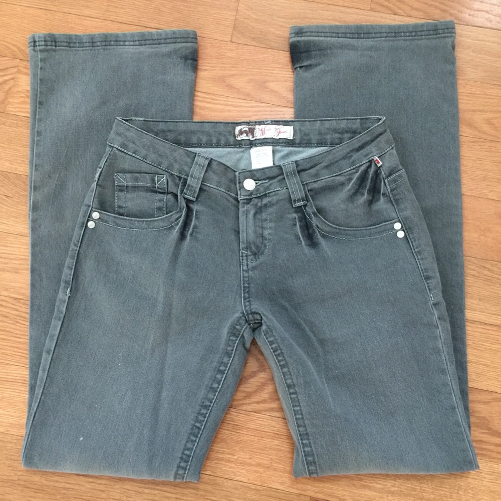NYC Boutique Gray Distressed Denim