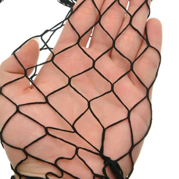 L Diamond Fishnet Body Stocking Pantyhose Tights - Picture 4 of 4