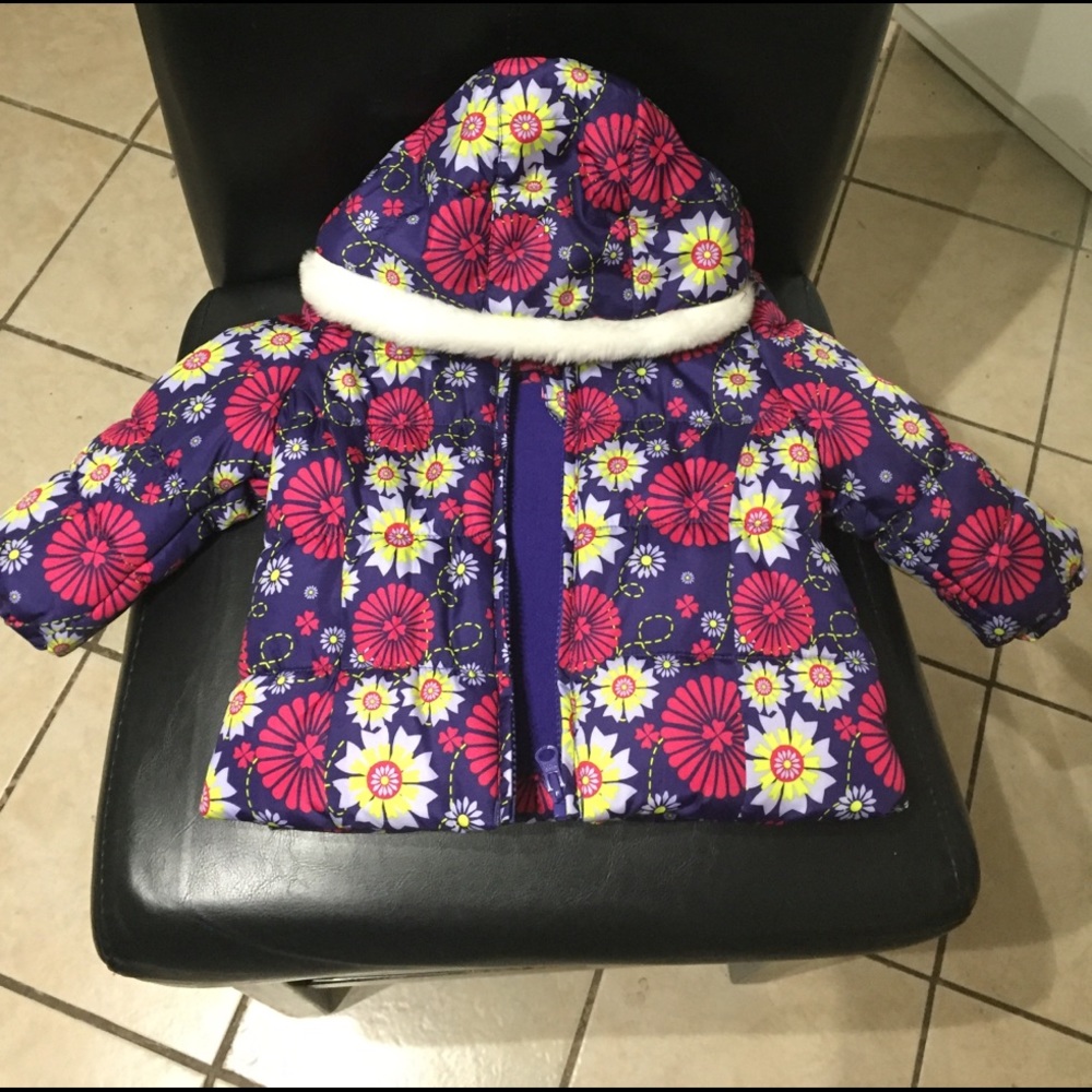 Floral Puffer Coat
