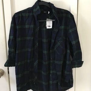 NWT urban outfitters plaid button down