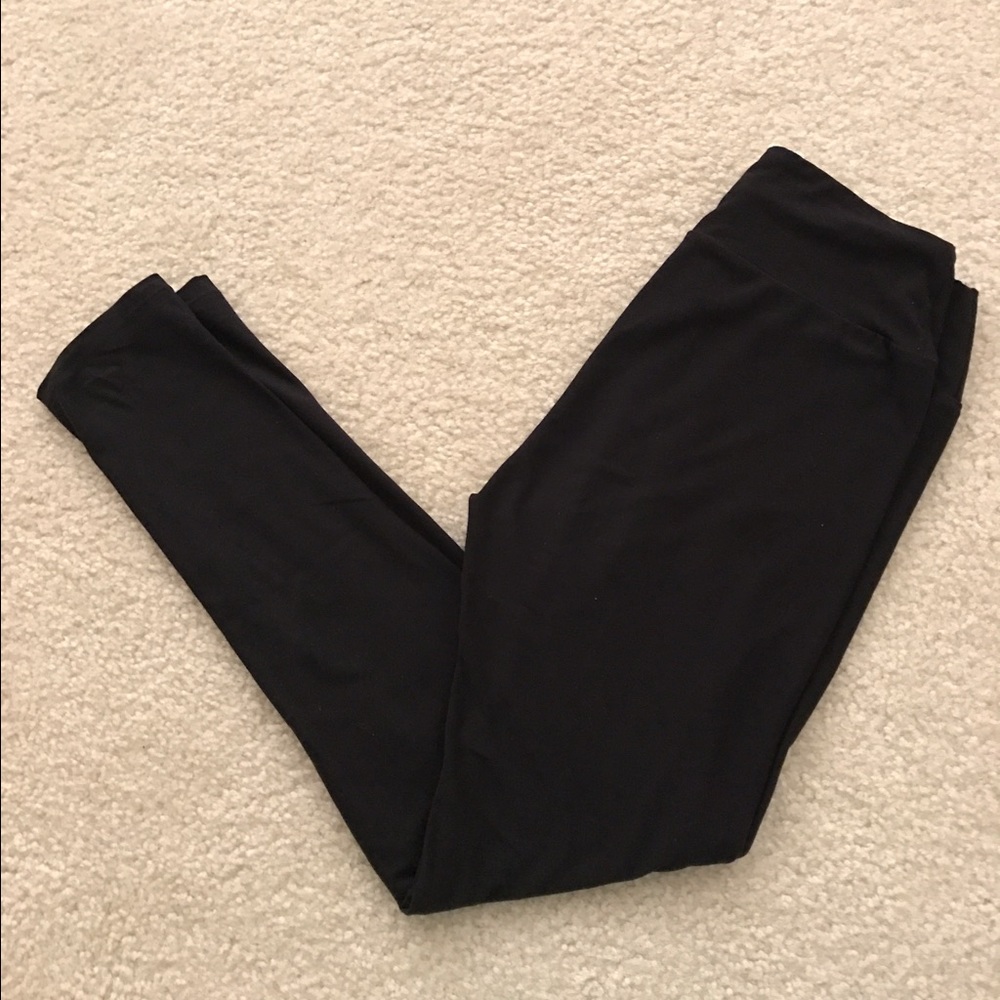 Solid Black OS LuLaRoe Leggings