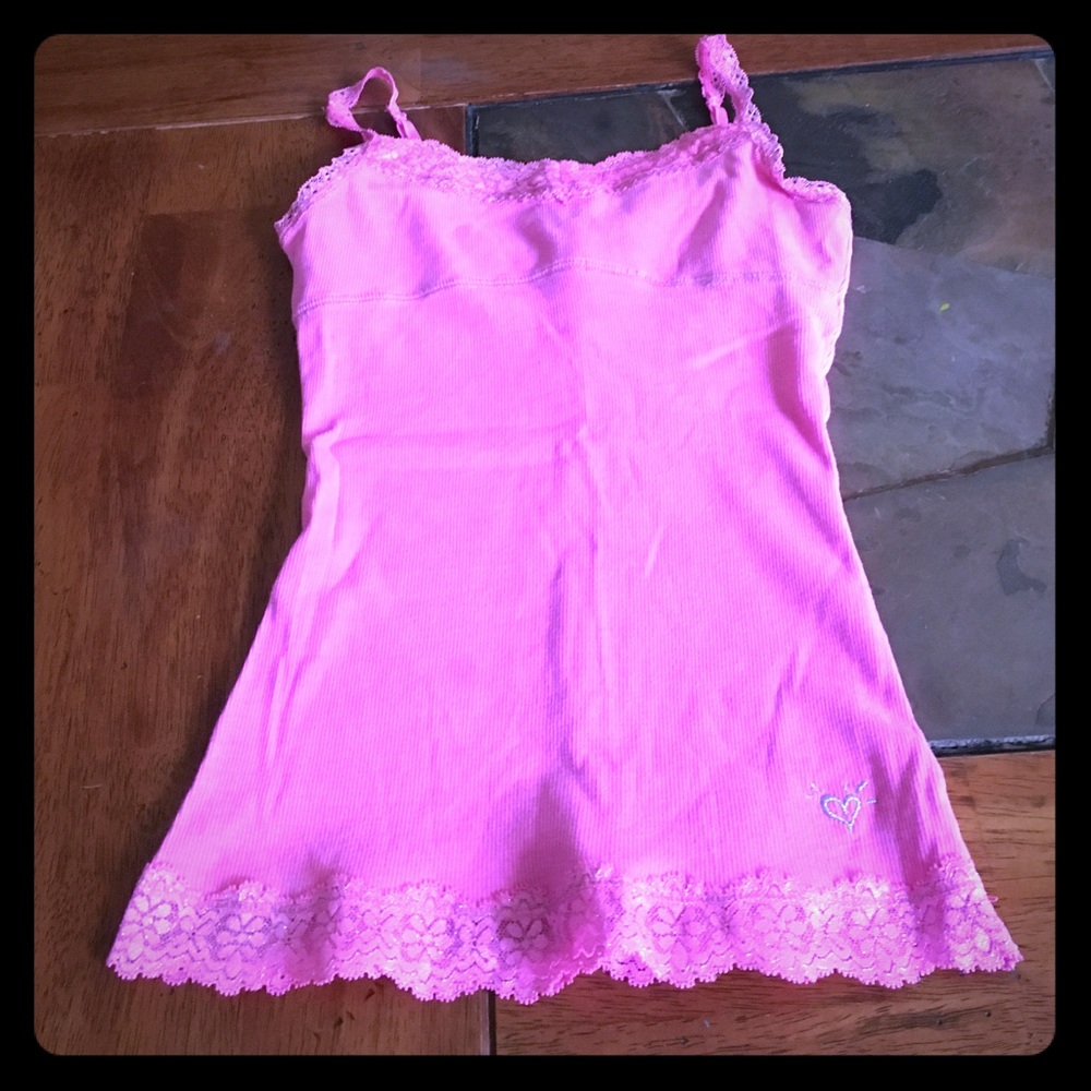 Justice girls 12 hot pink tank