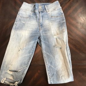 American Eagle super hi rise jeggings 10 long