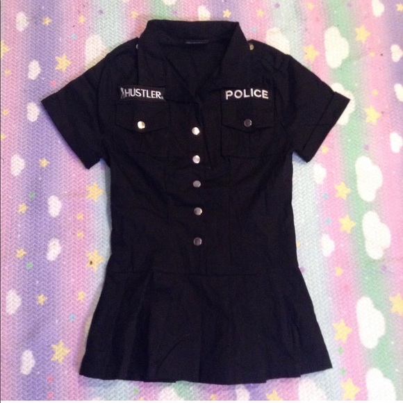 Dresses & Skirts - HUSTLER COPE ROLE PLAY DRESS SZ S/M Dresses & Skirts - HUSTLER COPE ROLE PLAY DRESS SZ S/M