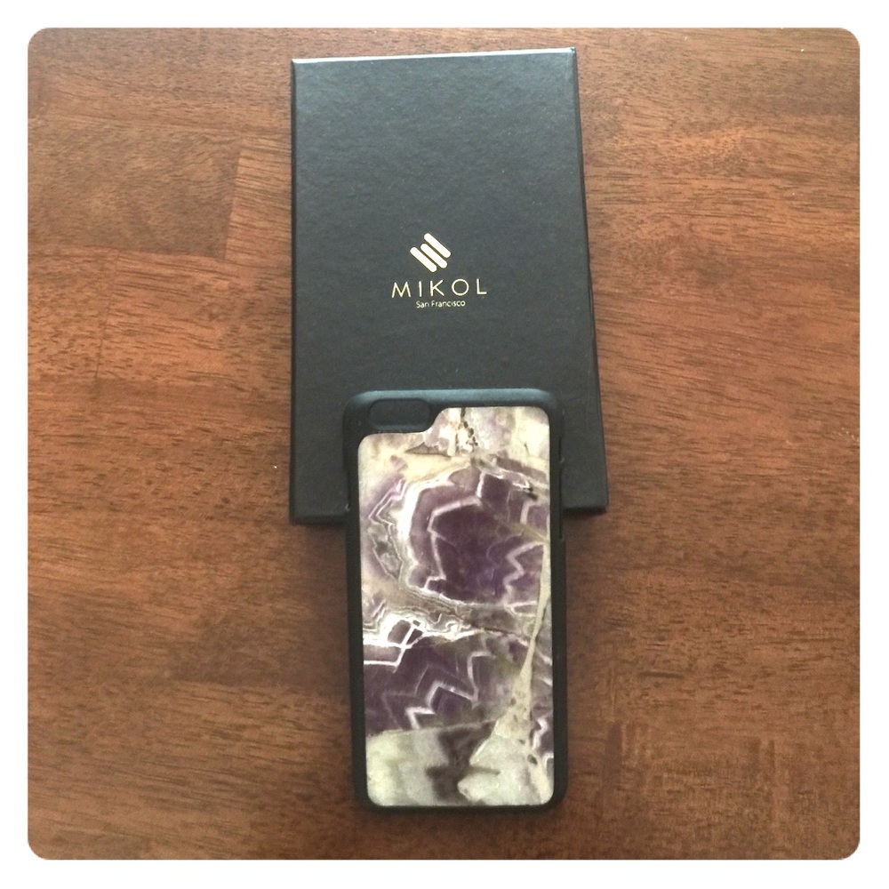 MIKOL real marble amethyst iPhone 6 Plus case