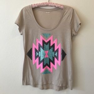Express Sequined T-shirt. Size S Great Colors!