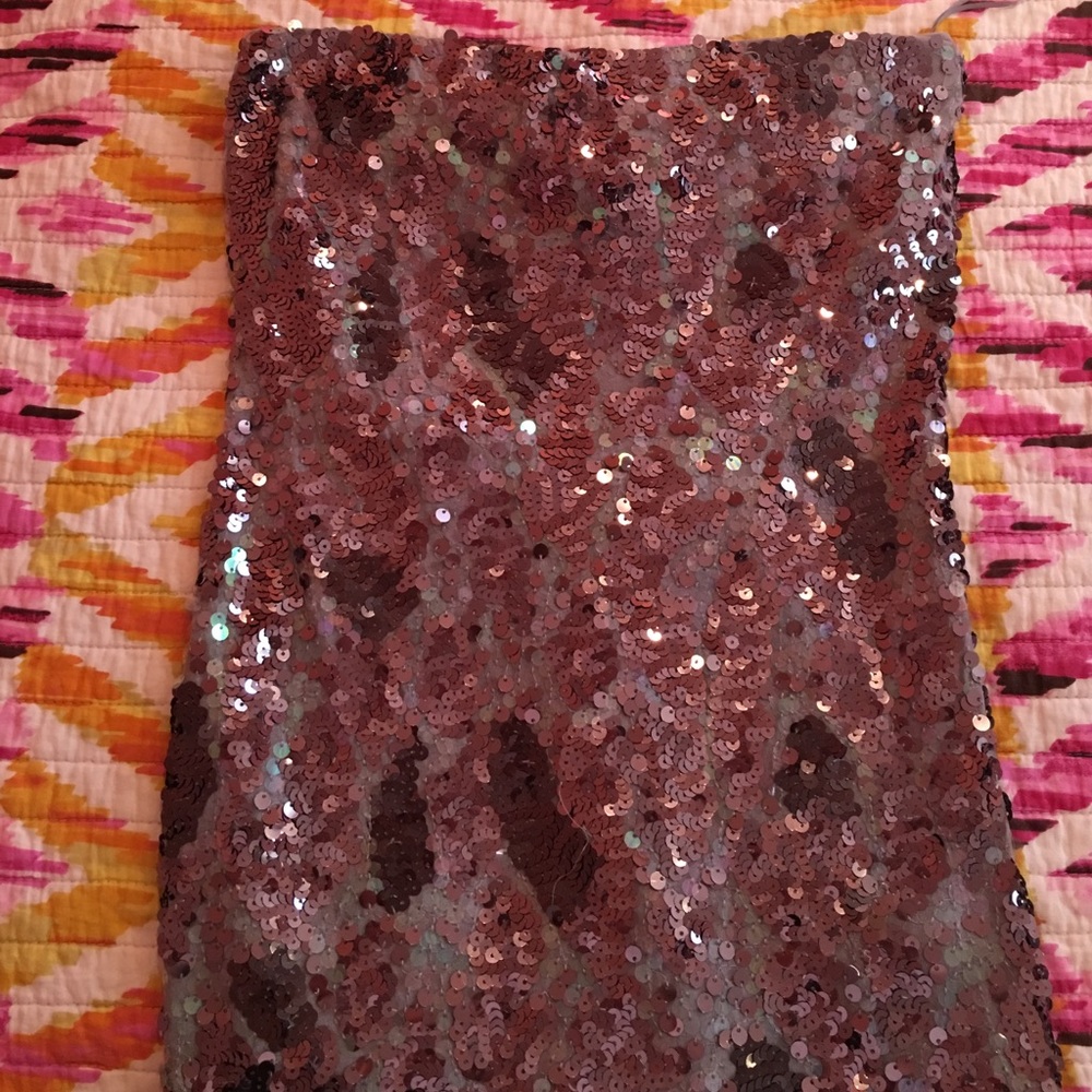 Express sequined tube top (built in bra)