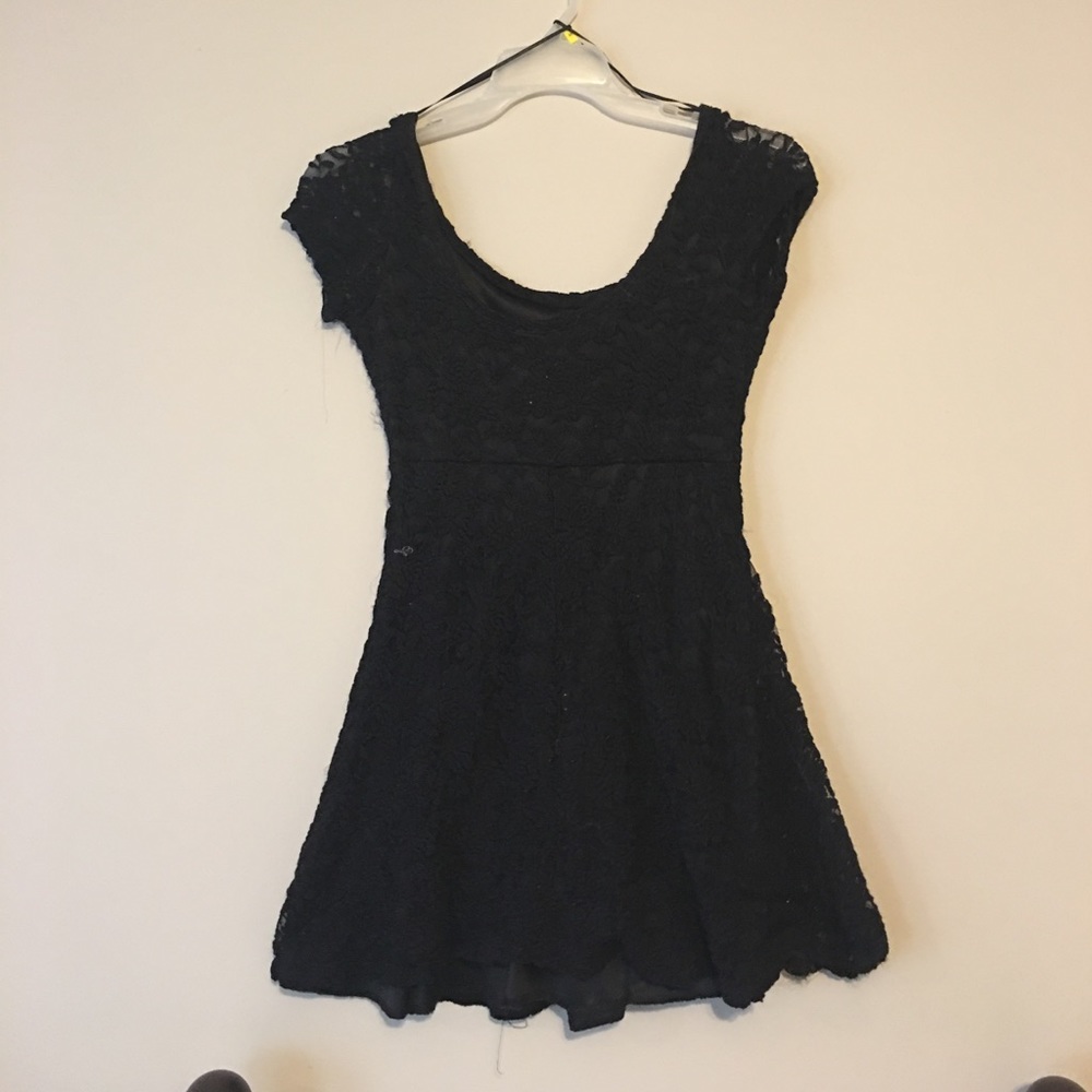 Black lace dress