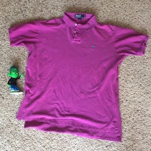 Ralph Lauren Polo Purple Mens Large Shirt