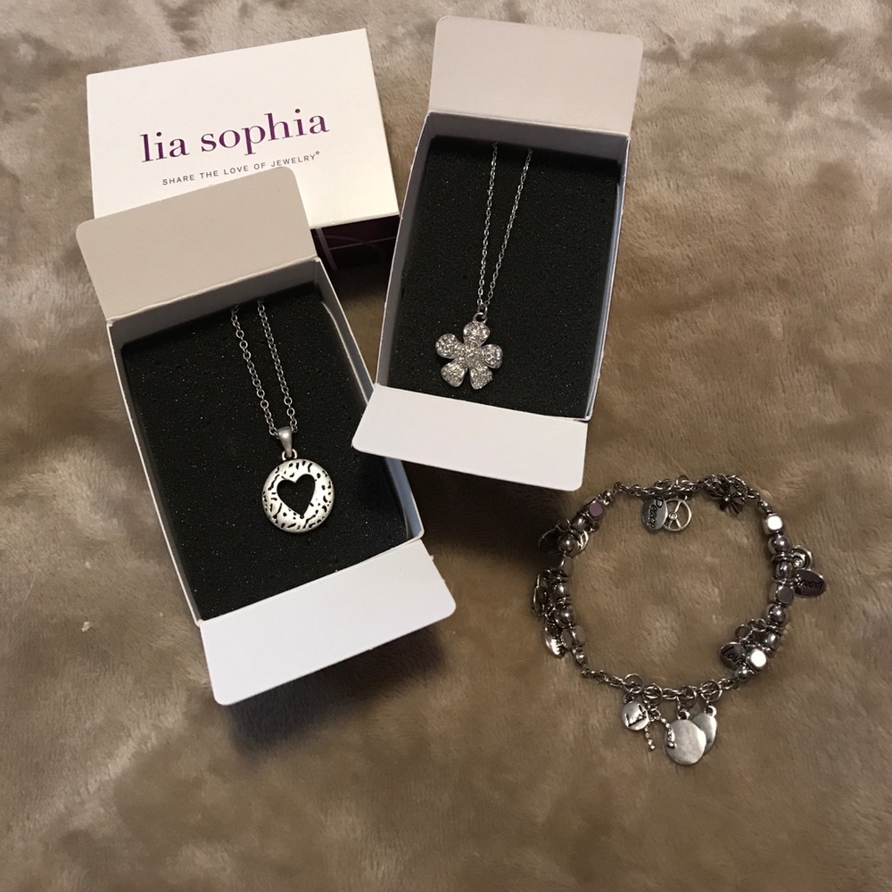 NWOT Necklaces and Charm Bracelet