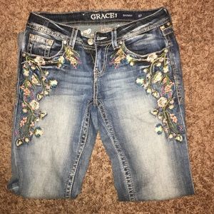 Floral Skinny jeans