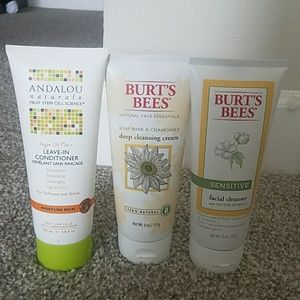 2 cleansing cream, 1 leave-in conditioner
