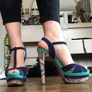 Jessica Simpson colorful heels