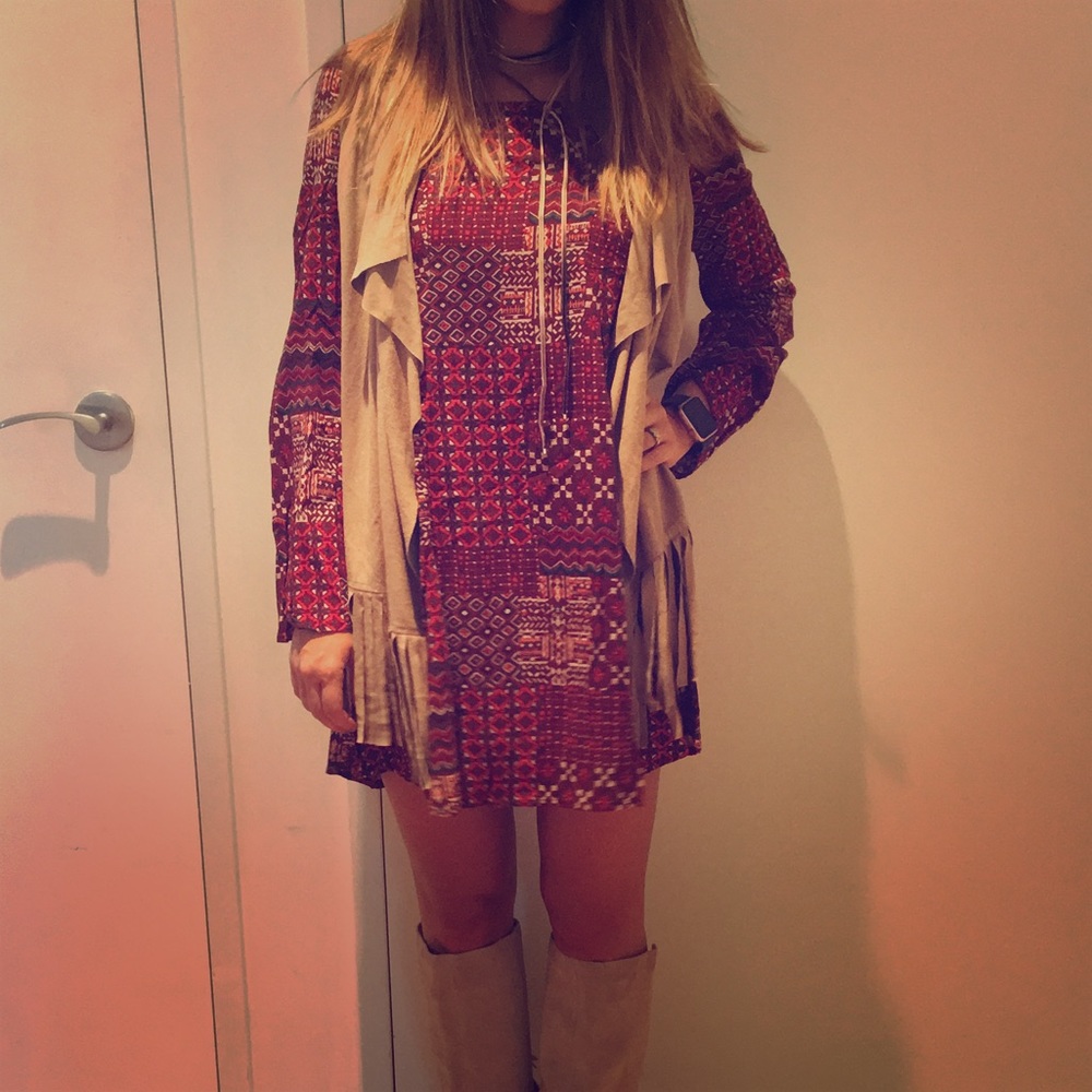 Suede vest