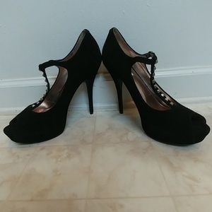 Steven Madden Gabrielle Black Suede