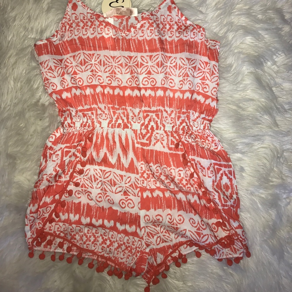 Patterned boutique romper, size S