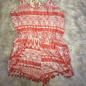 Patterned boutique romper, size S