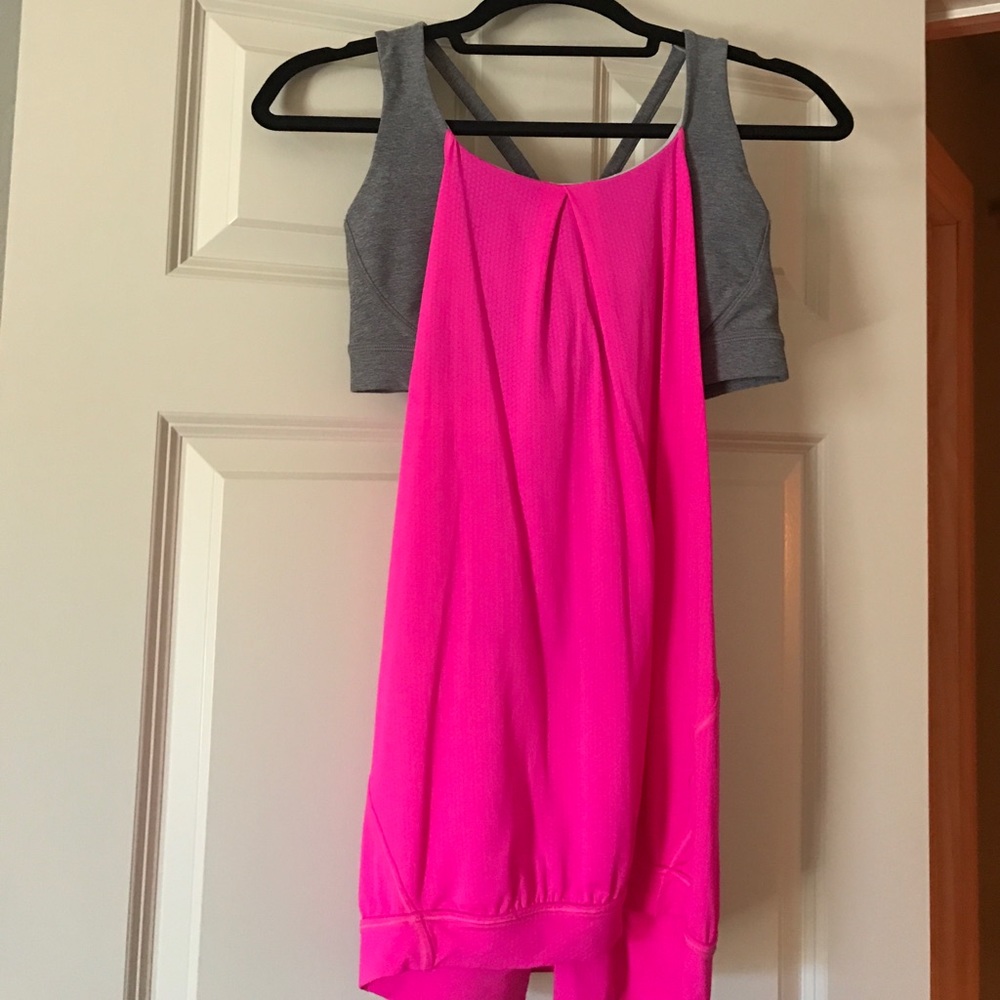 Workout top with built in bra.