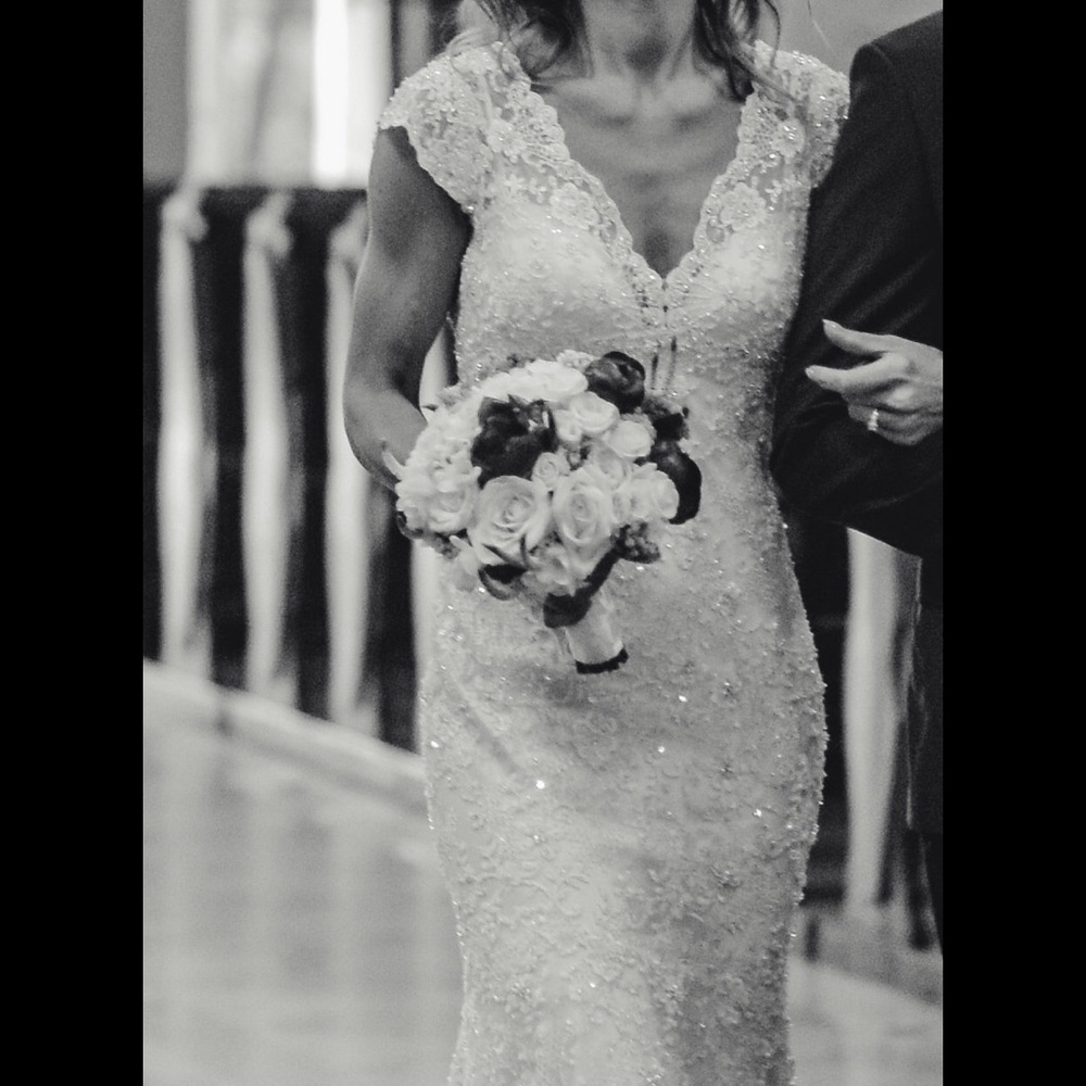 Allure Bridals C 291 wedding dress with sleeve 6