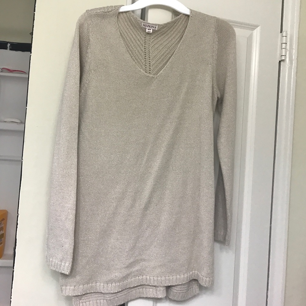 Cute cream long sweater!!!