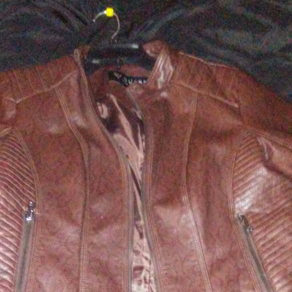 Guess Faux Leather Corset Jacket
