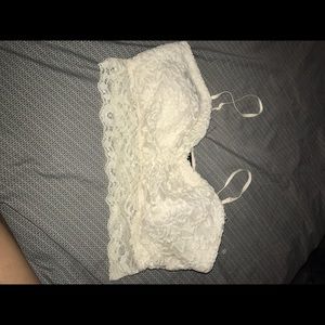 White lace bralette