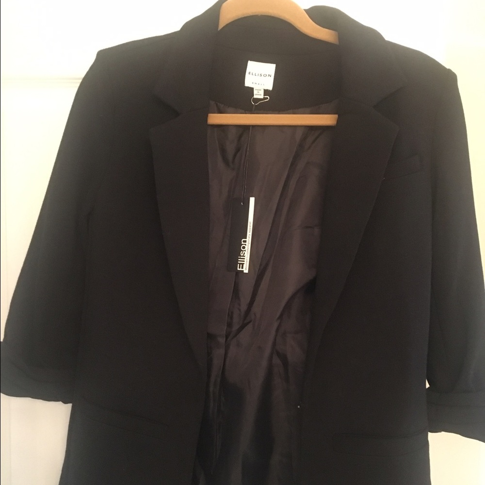 Ellison long blazer with scrunched arms