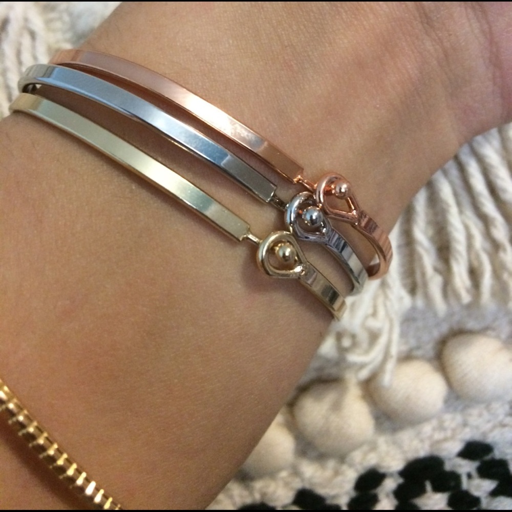 ONE LEFT inspirational message bangles bracelet - Picture 7 of 7