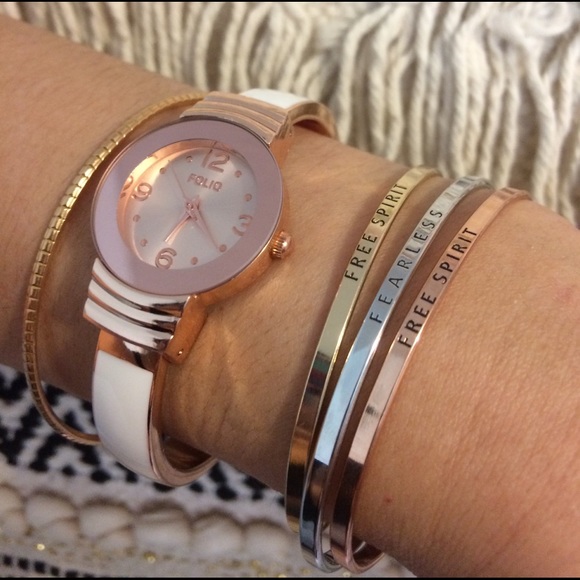 ONE LEFT inspirational message bangles bracelet - Picture 4 of 7