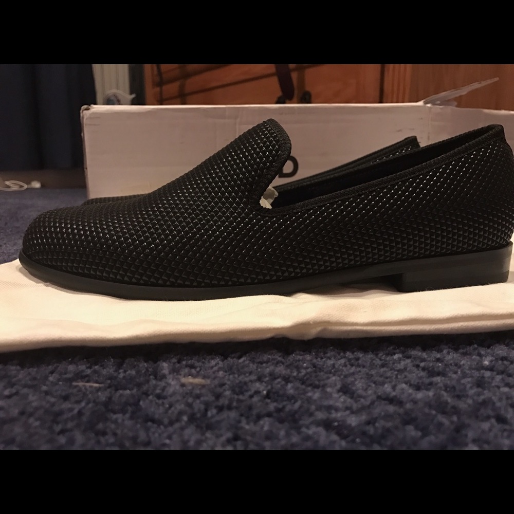 Duke & Dexters handmade Pyramid Black Loafers