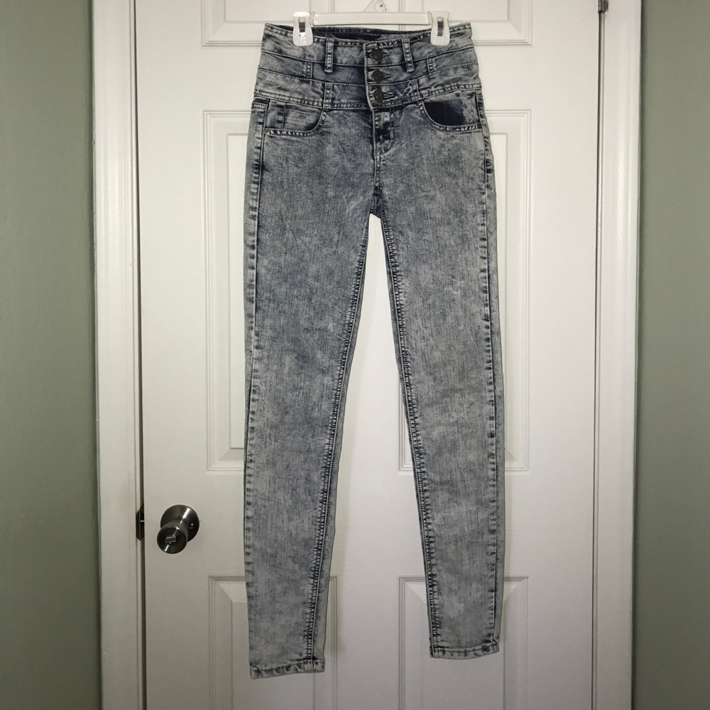 Harmony + Havoc Acid Wash High-Wasted Jeans