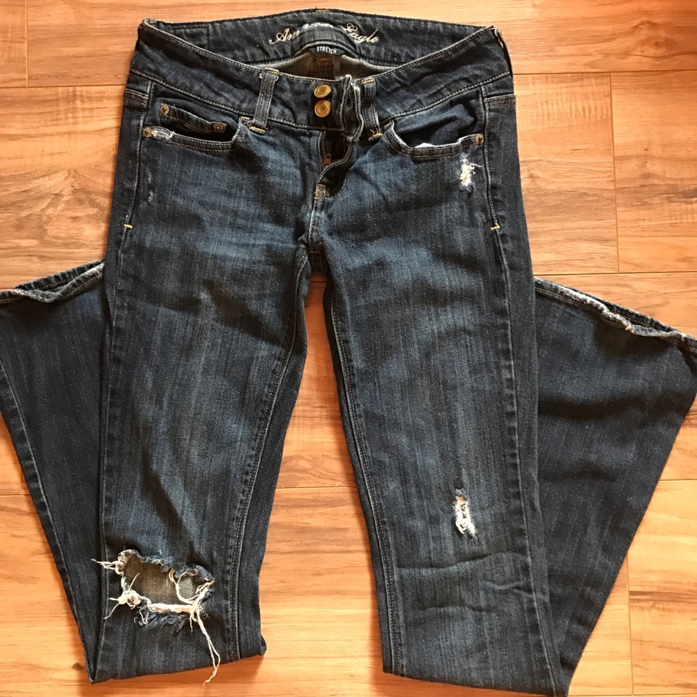 Dark Wash American Eagle Artist Jeans