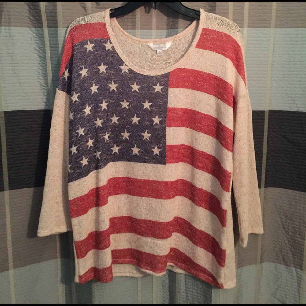 American Flag Sweater
