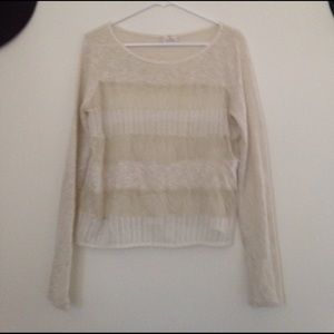 Sheer lace sweater
