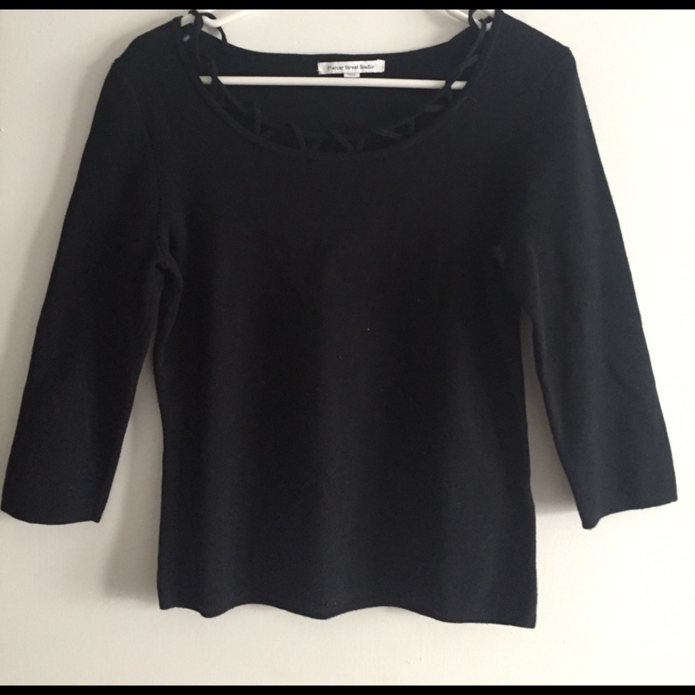 Black quarter sleeve shirt