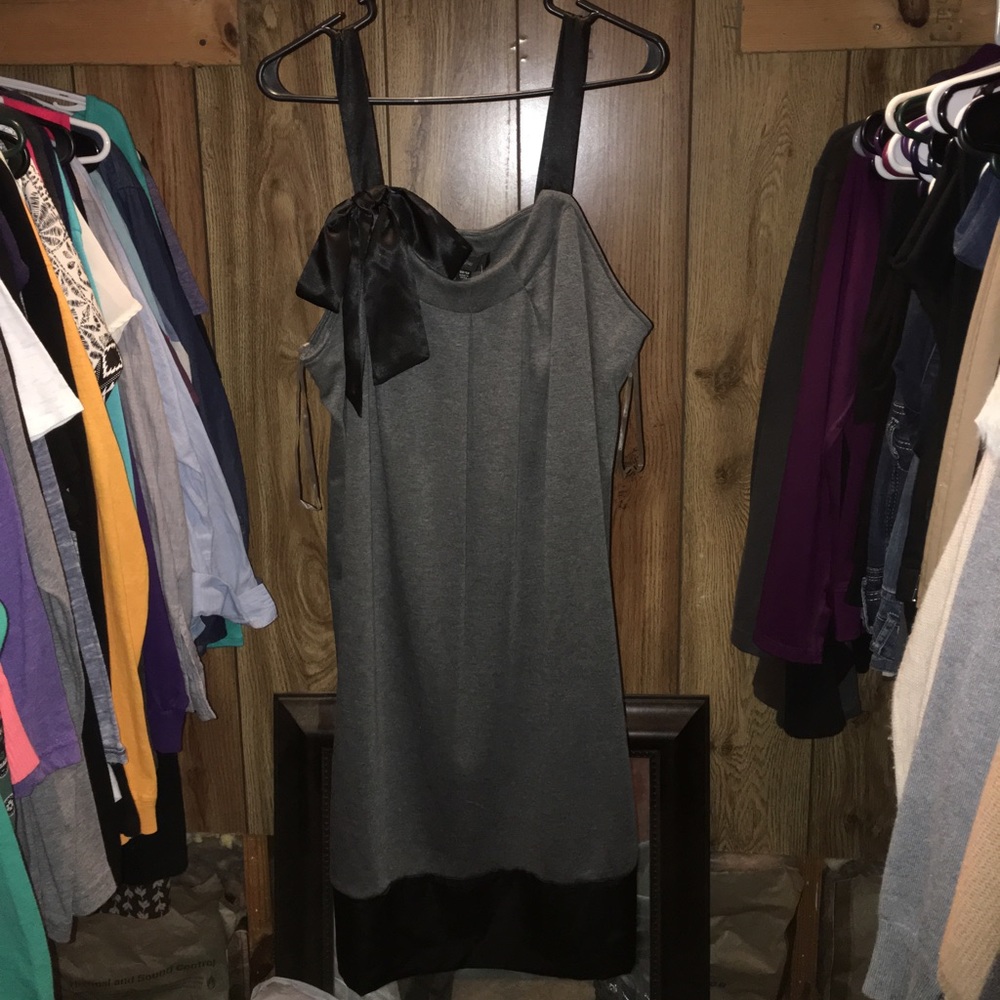 Mossimo Gray & Black Dress 16/18 NWT
