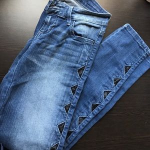 GUESS jeans with side lace, size 24