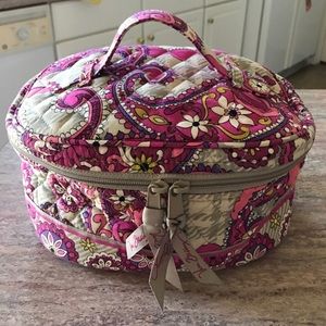 Vera Bradley Cosmetic Bag Paisley Meets Plaid