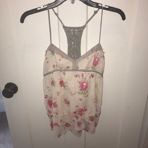 Free People Boho Ruffle Cami Top