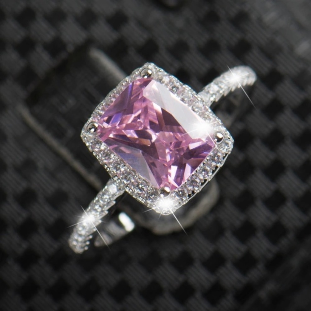 Pink diamond ring