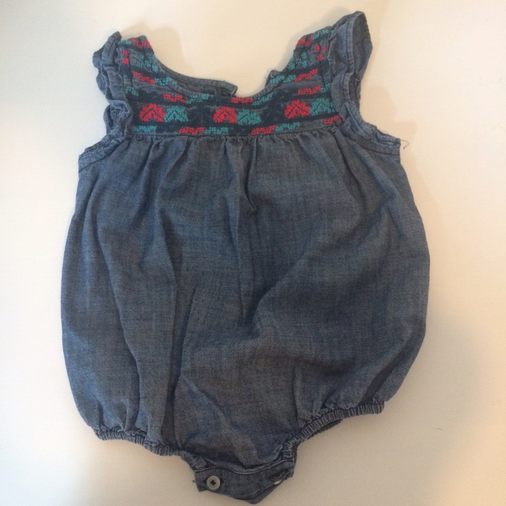 Peek Denim Romper