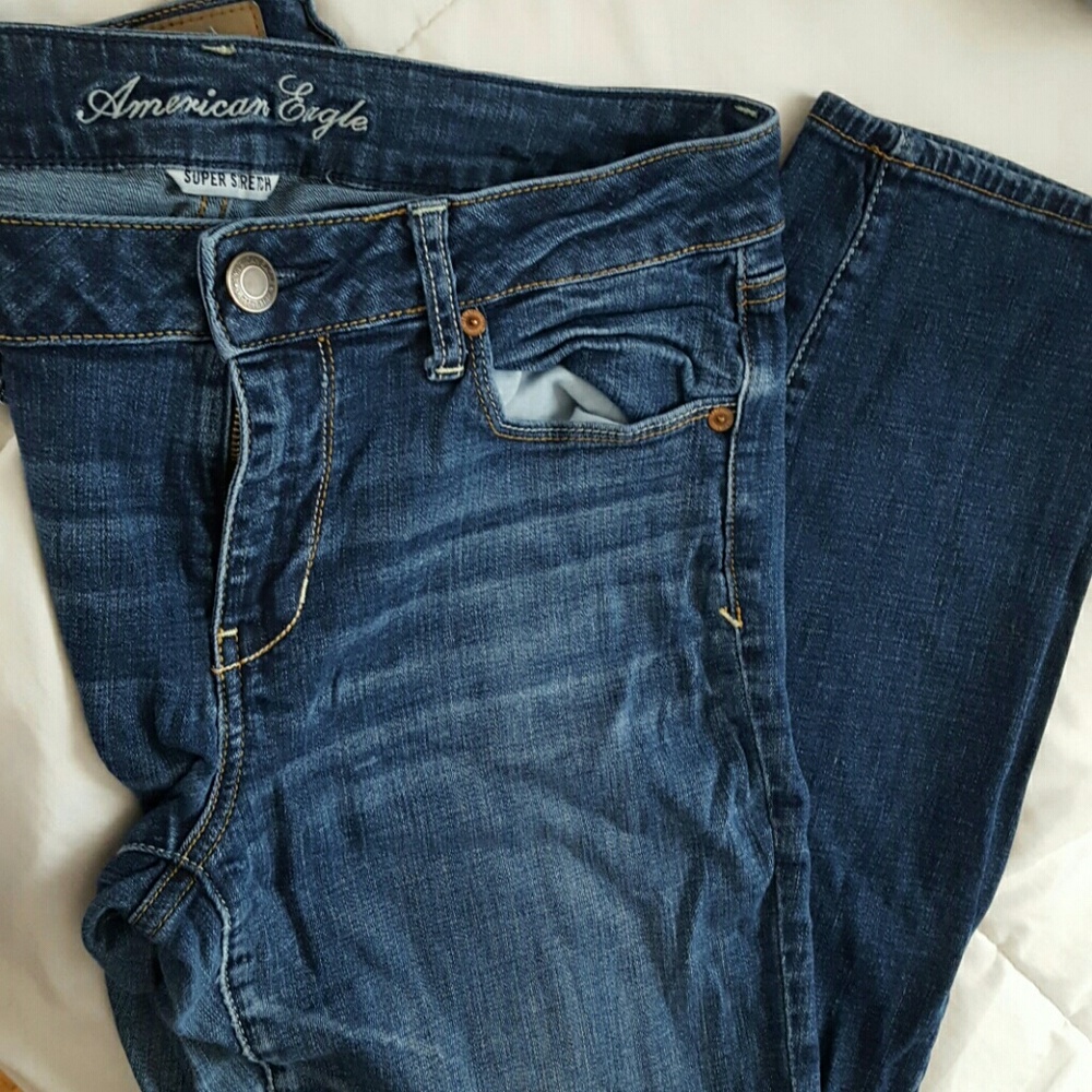 Dark denim skinny jeans