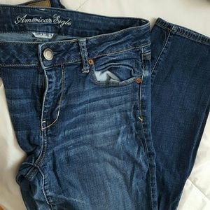 Dark denim skinny jeans