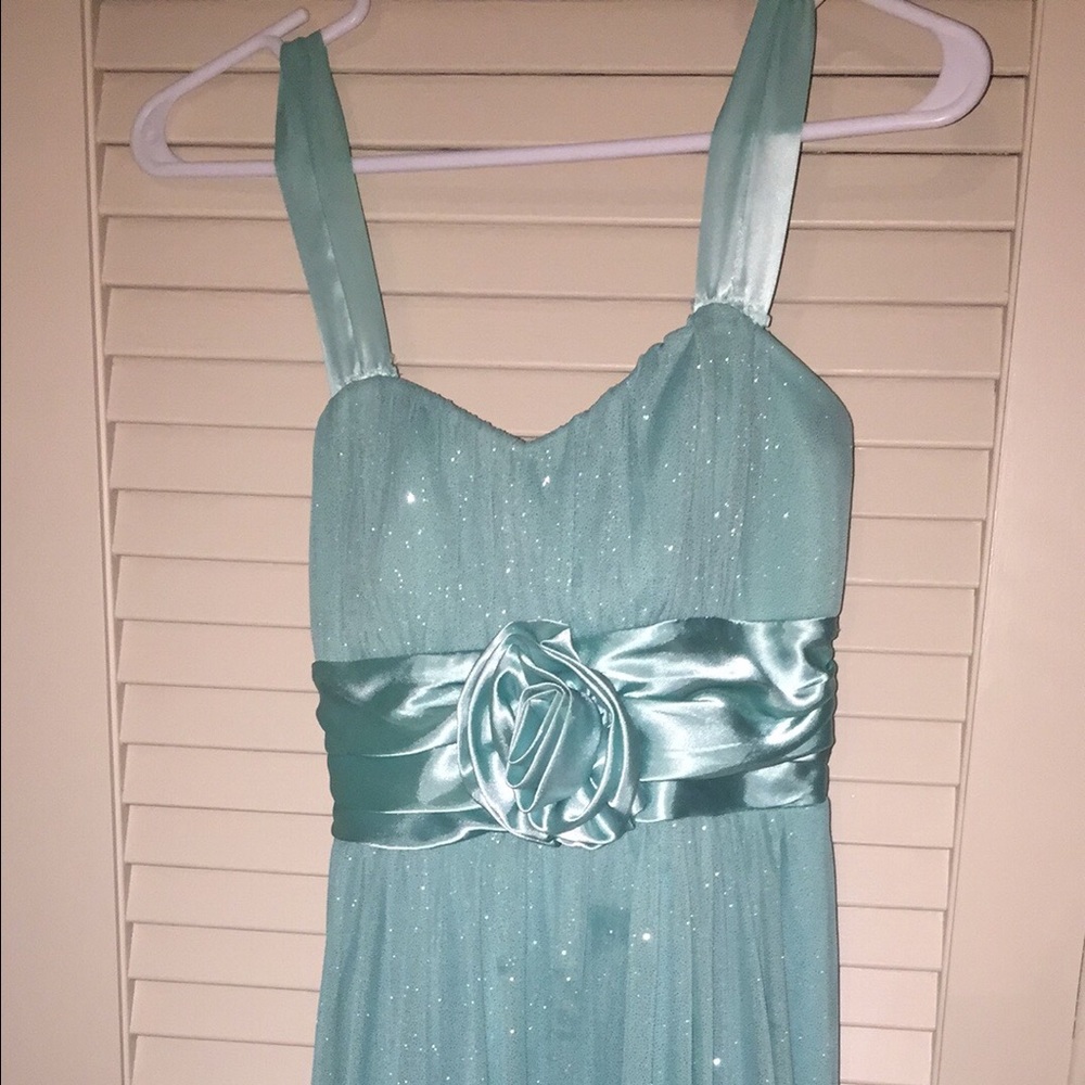 seafoam green dress