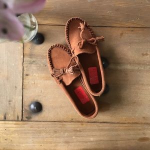 Moccasin slip on shoes