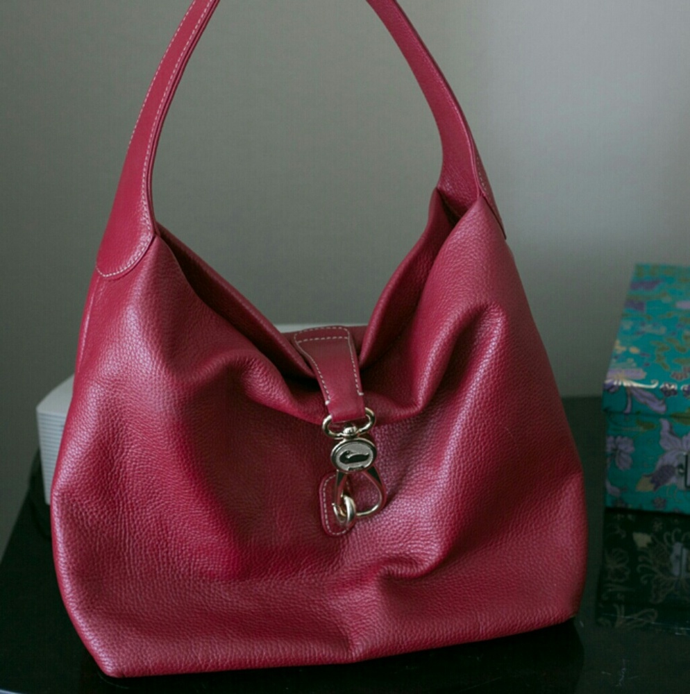 Dooney and Bourke Belvedere Logo Lock Shoulder