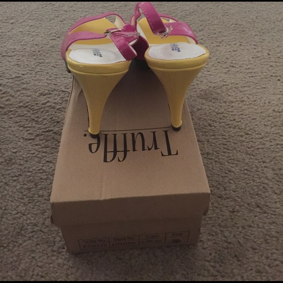 Jennika colorblock open toe slingback stiletto - Picture 3 of 5