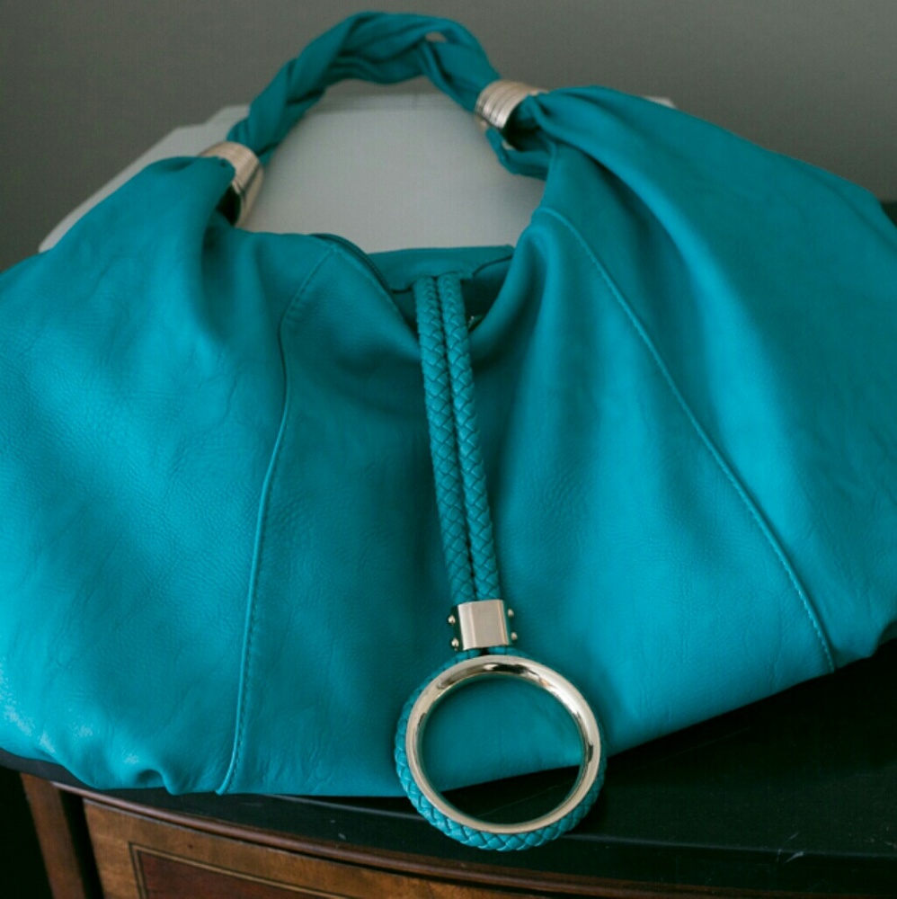 Turquoise shoulder bag