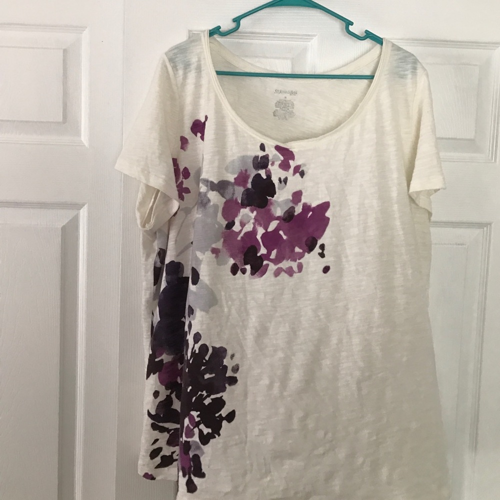 St. John's Bay Plus Size Purple Persuasion Top